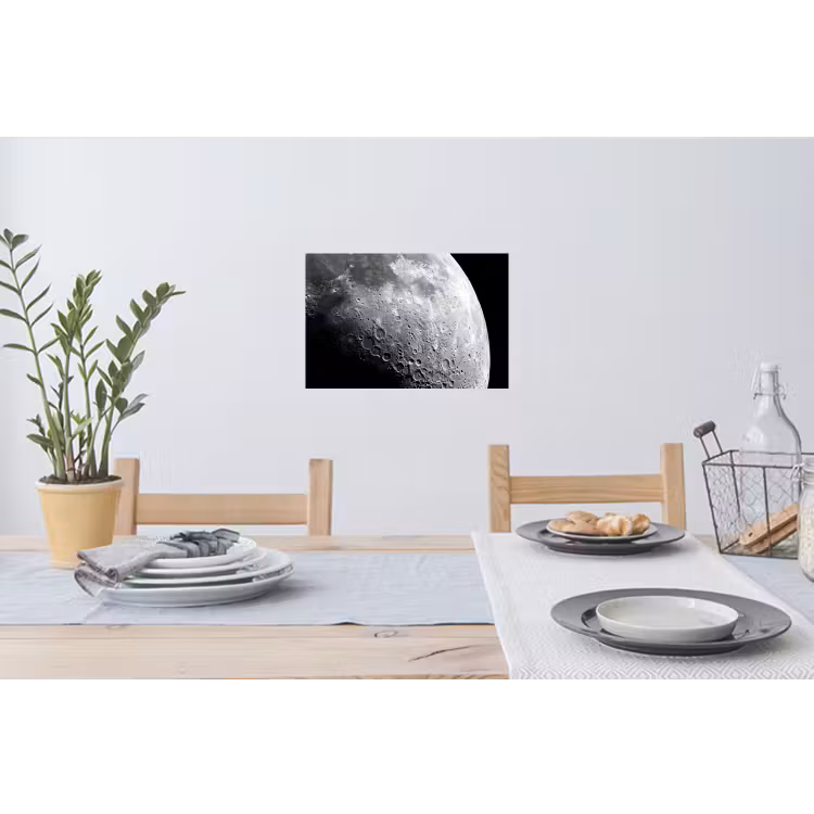 Wall Sticker - Moon - Craters - Space - Maan - Kraters - Ruimte Muursticker klein