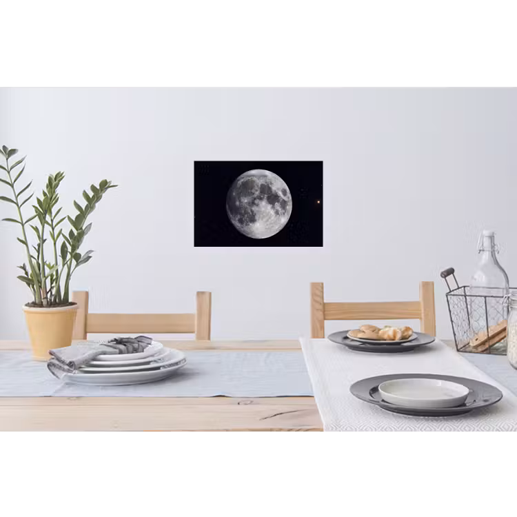 Wall Sticker - Moon - Stars - Space - Maan - Sterren - Ruimte Muursticker klein