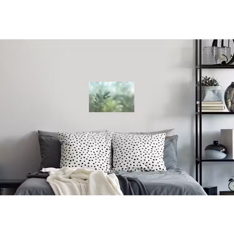 Natuur - Vervaagd - Groen - Abstract - Modern Muursticker klein -slaapkamer