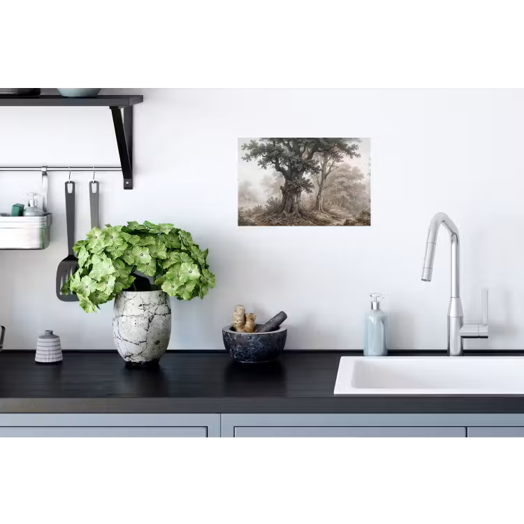 Natuur - Bos - Eik Muursticker klein -keuken
