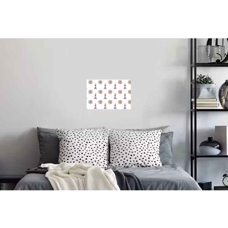 Nautisch - Klassiek - Rood Muursticker klein 286 -slaapkamer