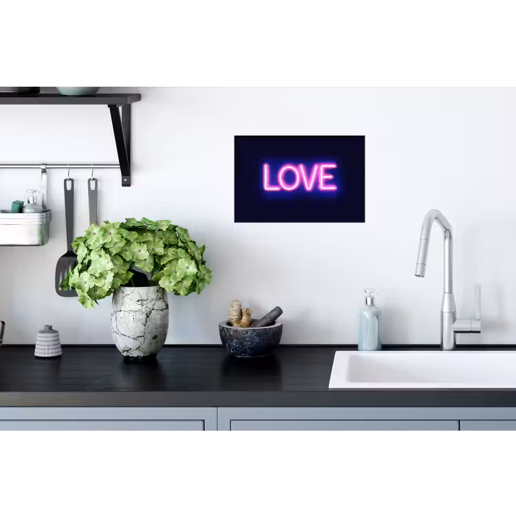 Neon - Love - Valentijn Muursticker klein -keuken