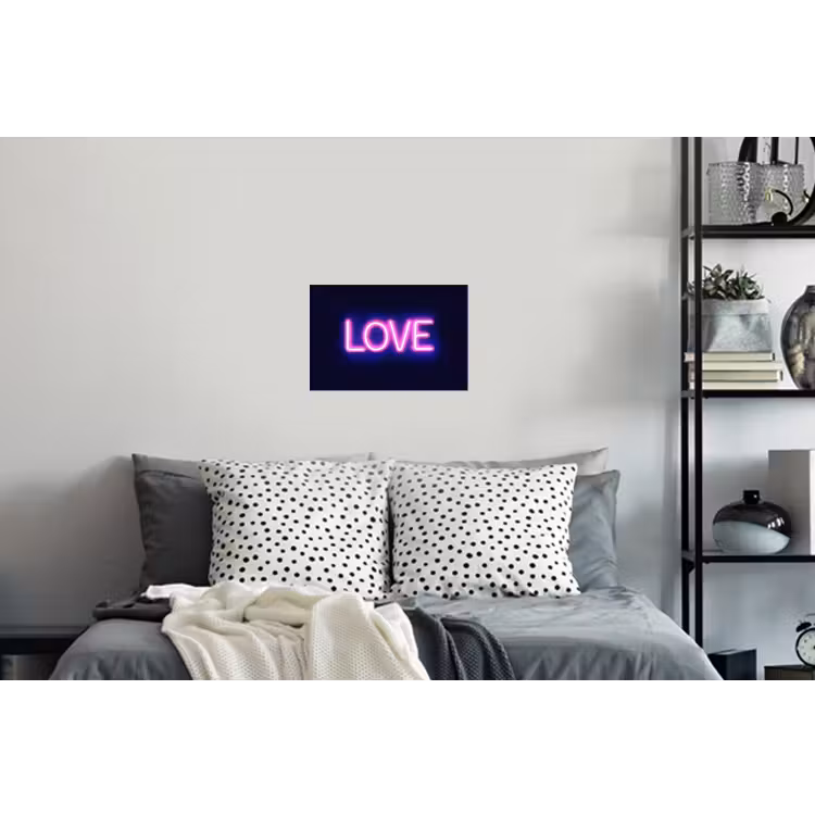 Neon - Love - Valentijn Muursticker klein -slaapkamer