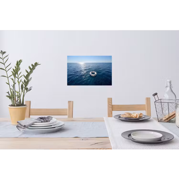 Oceaan - Zwemband - Horizon Muursticker klein -eettafel
