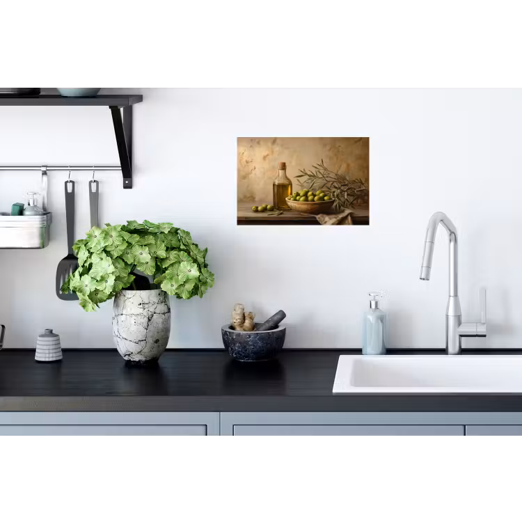 Olijven - Stilleven - Vintage Muursticker klein -keuken