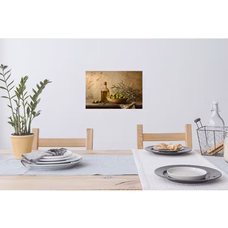 Olijven - Stilleven - Vintage Muursticker klein -eettafel