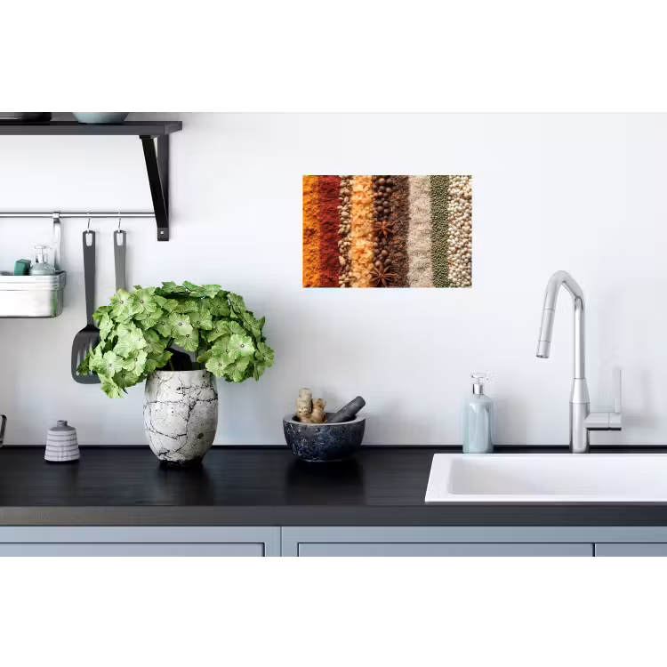 Banen - Verticaal - Kruiden - Variatie Muursticker klein -keuken