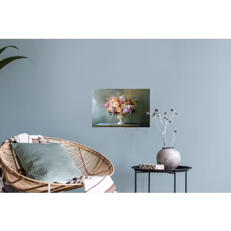 Orchidee - Boeket - Vaas - Bloemen Muursticker klein -plant
