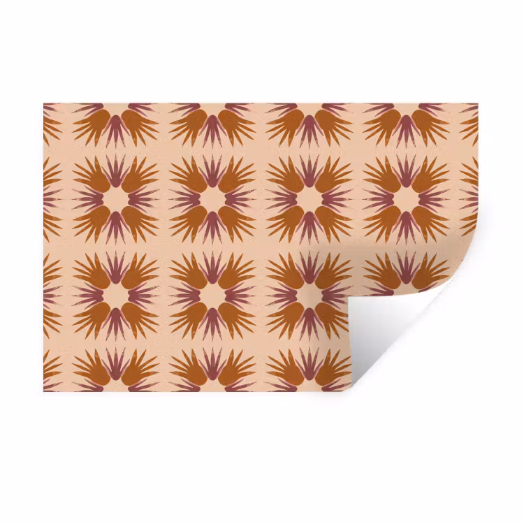 Ornament - Patroon - Oker Muursticker klein 286 -3d