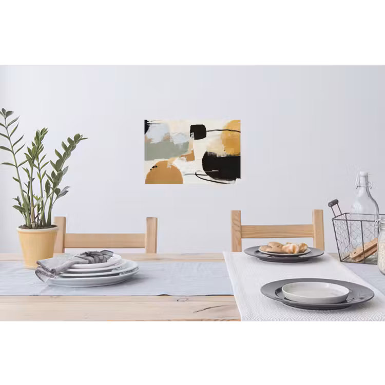 Paint - Abstract - Kleuren Muursticker klein -eettafel