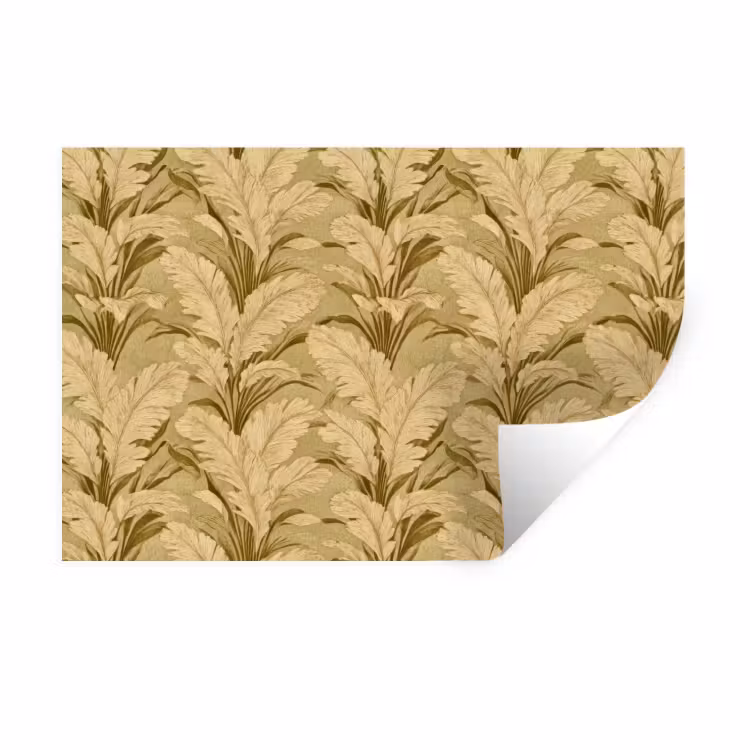 Palmbladeren - Klassiek - Groen Muursticker klein 286 -3d
