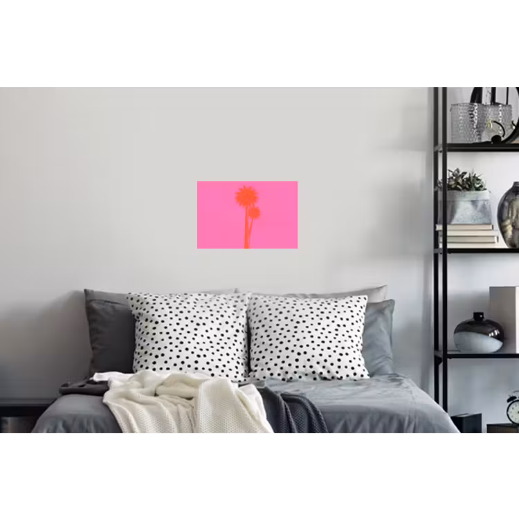 Palmbomen - Modern - Roze Muursticker klein -slaapkamer