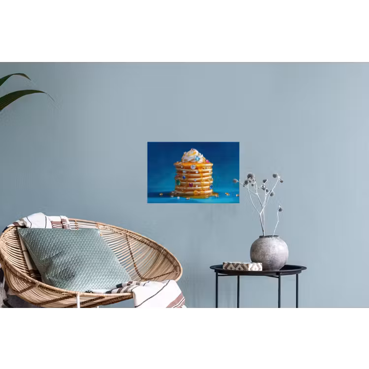 Pannenkoeken - Steentjes - Glitter - Slagroom Muursticker klein -plant