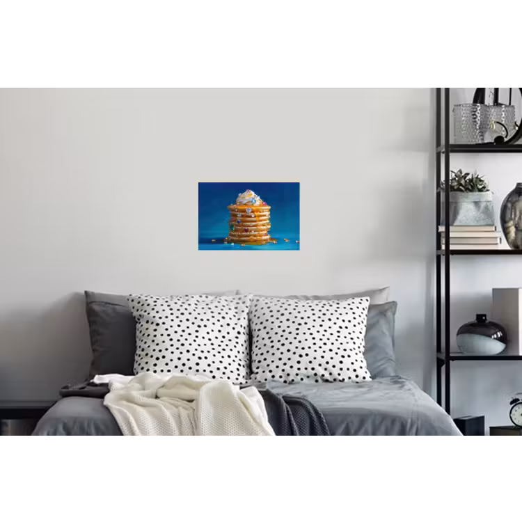 Pannenkoeken - Steentjes - Glitter - Slagroom Muursticker klein -slaapkamer