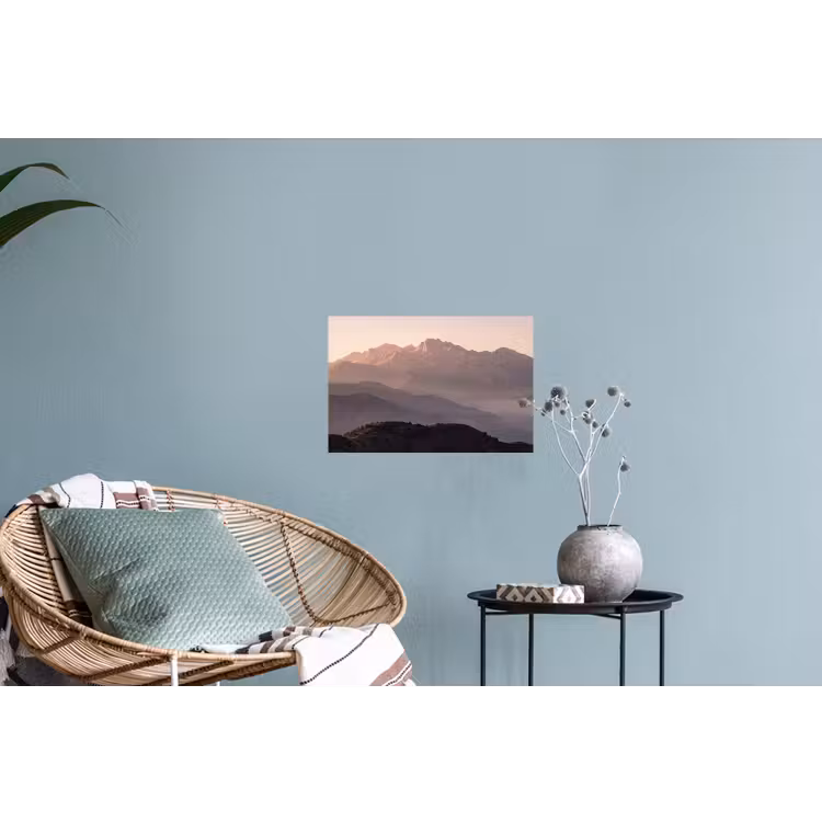 Panorama - Landschap - Bergen Muursticker klein -plant