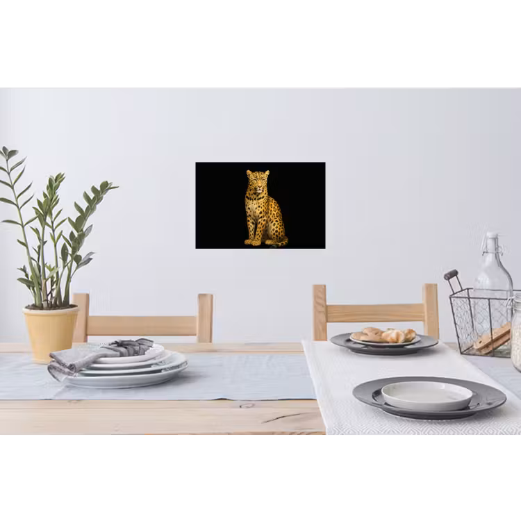 Panter - Realistisch - Bruin Muursticker klein -eettafel