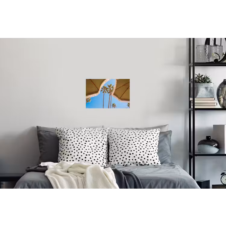 Parasol - Groen - Franjes - Zomer - Tropisch Muursticker klein -slaapkamer
