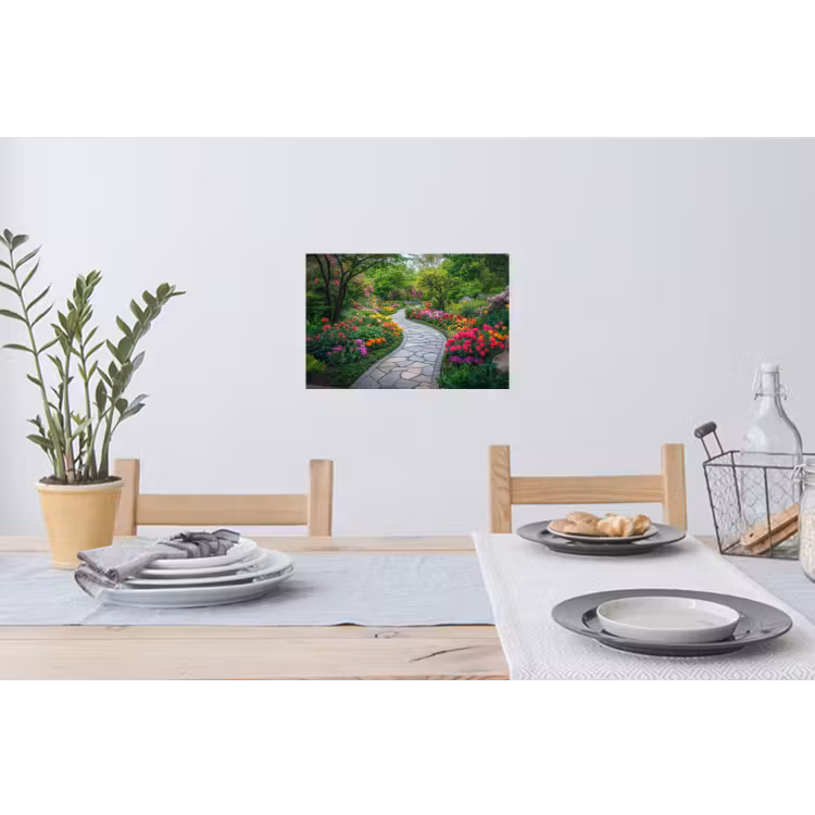 Park - Bloemen - Tuin Muursticker klein -eettafel