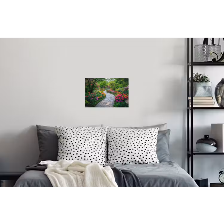 Park - Bloemen - Tuin Muursticker klein -slaapkamer