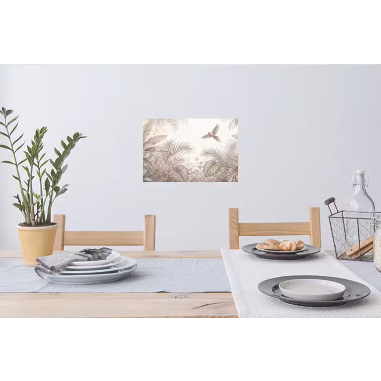 Papagaai - Jungle - Tropisch Muursticker klein -eettafel