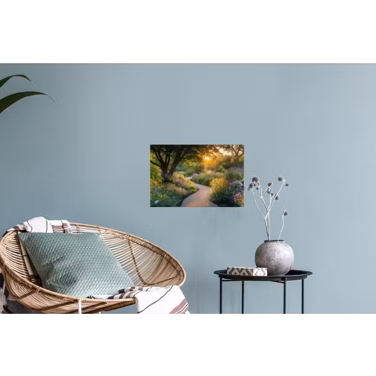 Pad - Bloemen - Park Muursticker klein -plant