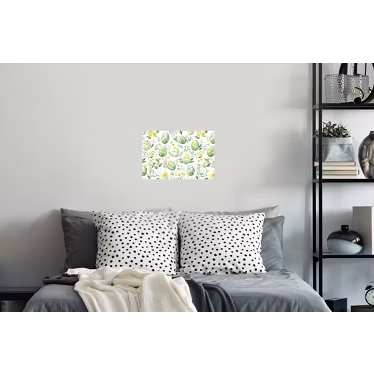 Patroon - Groen - Eieren Muursticker klein -slaapkamer