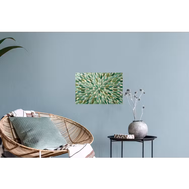 Patroon - Blad - Groen - Abstract Muursticker klein -plant