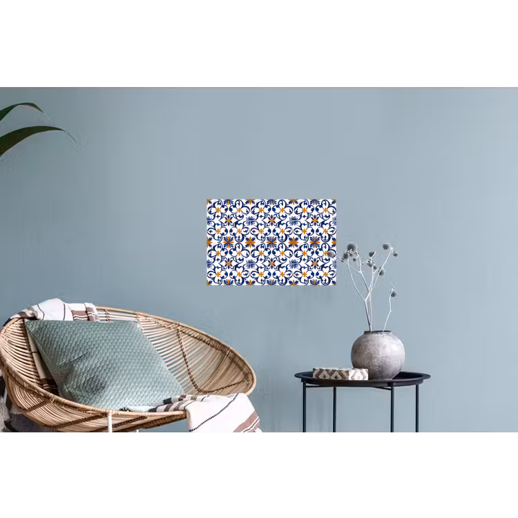 Patroon - Modern - Kleurrijk Muursticker klein 286 -plant