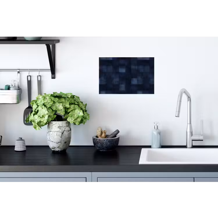 Patroon - Ruit - Marineblauw Muursticker klein 286 -keuken