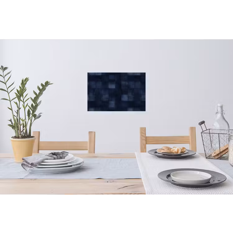 Patroon - Ruit - Marineblauw Muursticker klein 286 -eettafel
