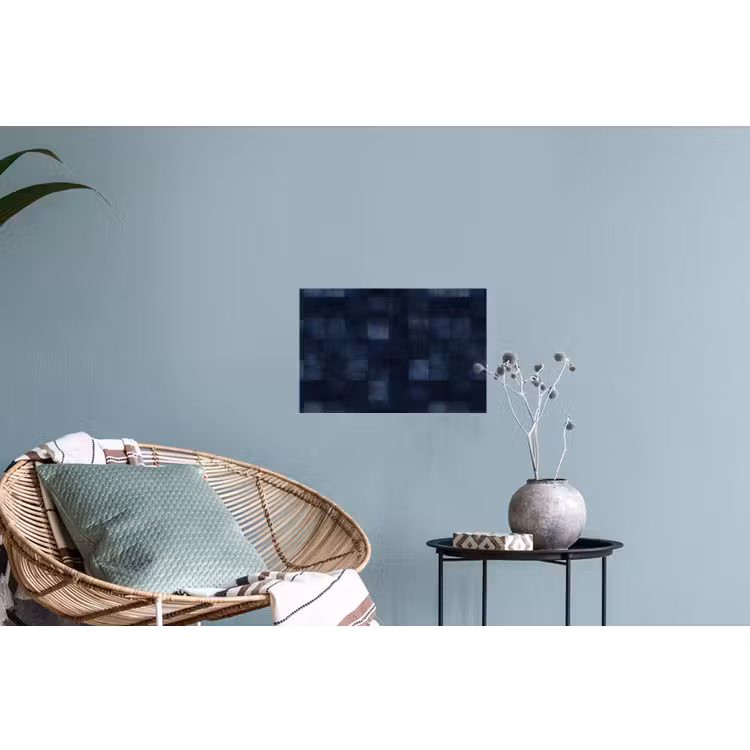 Patroon - Ruit - Marineblauw Muursticker klein 286 -plant