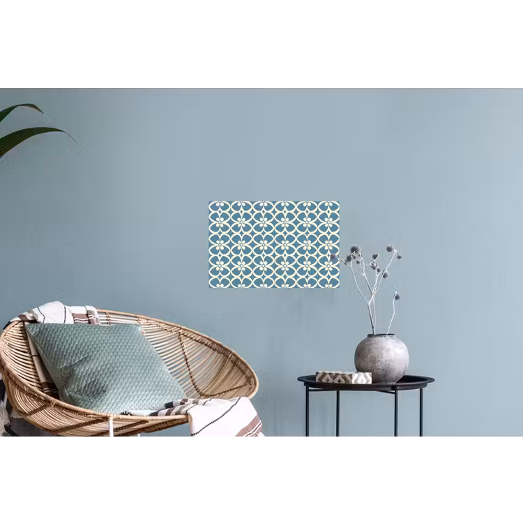 Patroon - Symmetrisch - Blauw Muursticker klein 286 -plant