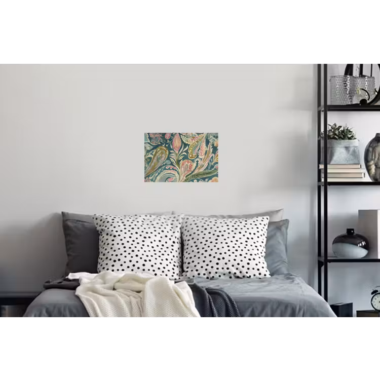 Patroon - Kleurrijk - Sierlijk - Groen Muursticker klein -slaapkamer