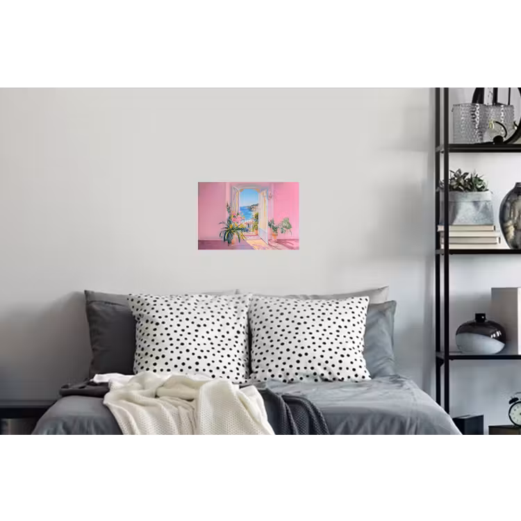 Roze - Buiten - Verf Muursticker klein -slaapkamer