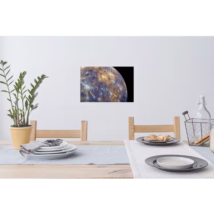 Wall Sticker - Planet - Craters - Space - Planeet - Kraters - Ruimte Muursticker klein