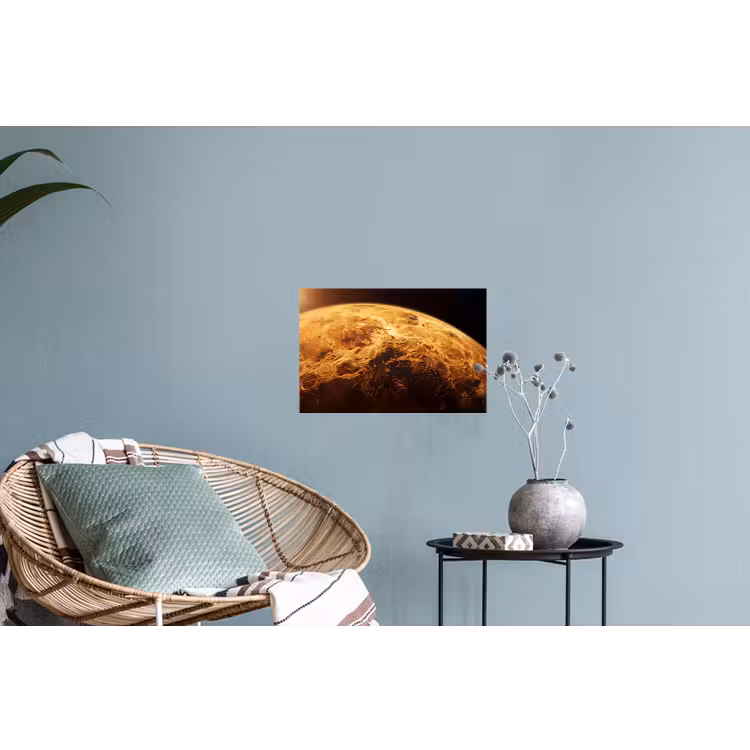 Wall Sticker - Planet - Space - Orange - Planeet - Ruimte - Oranje Muursticker klein