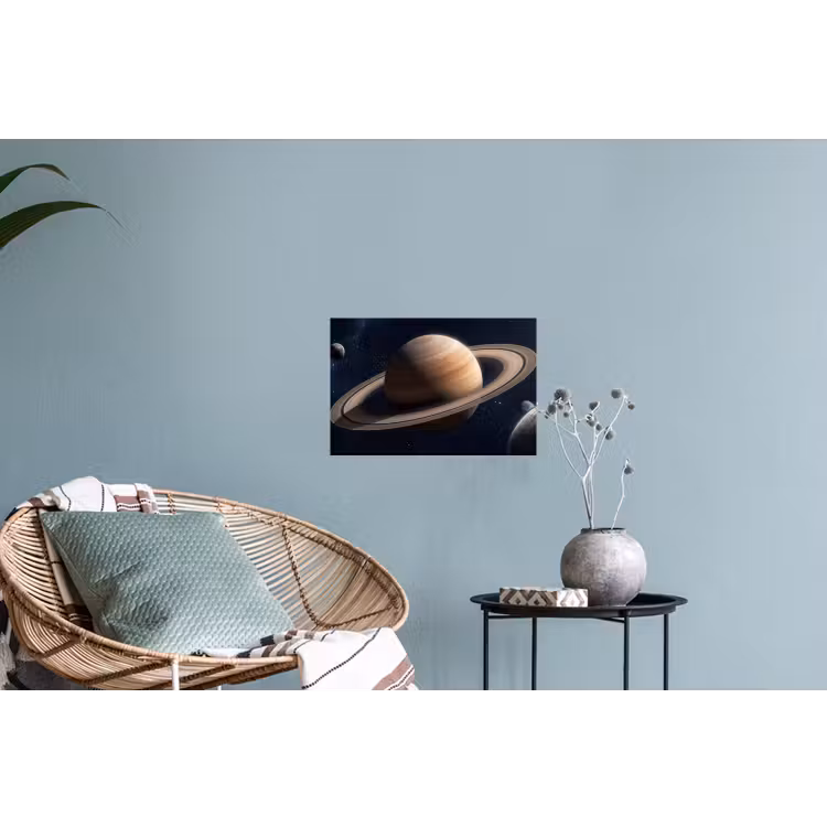 Planeten - Saturnus - Ruimte Muursticker klein -plant