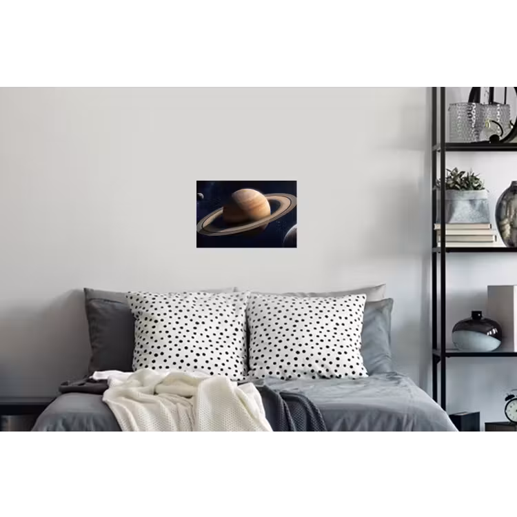 Planeten - Saturnus - Ruimte Muursticker klein -slaapkamer