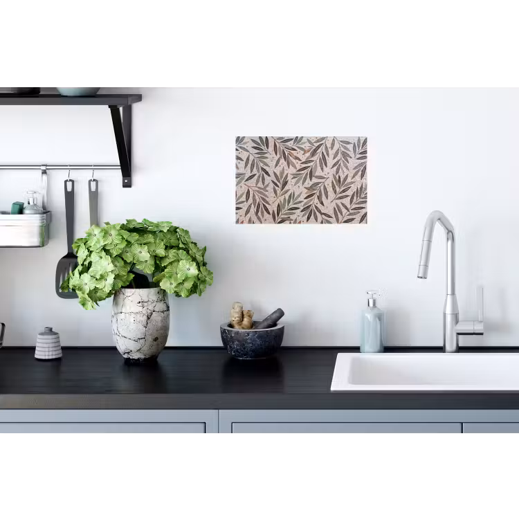 Plant - Blad - Mozaïek - Groen Muursticker klein -keuken