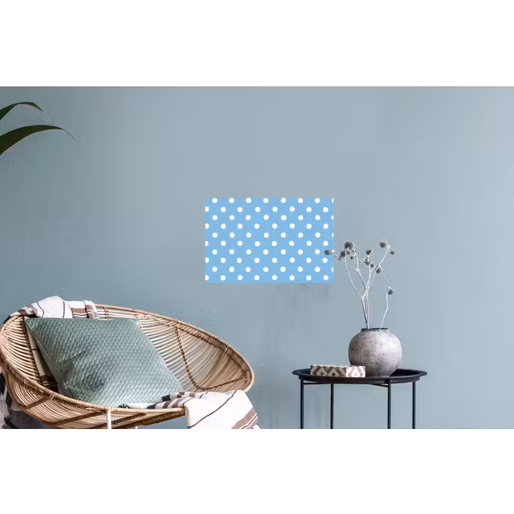 Polka - Dots - Blauw Muursticker klein 286 -plant