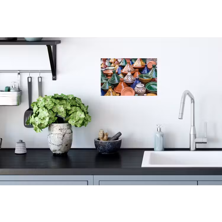 Wall Sticker - Pottery - Colorful - Pattern - Aardewerk - Kleurrijk - Patroon Muursticker klein