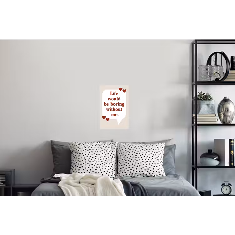 Quote - Tekstballon - Hartjes Muursticker klein -slaapkamer
