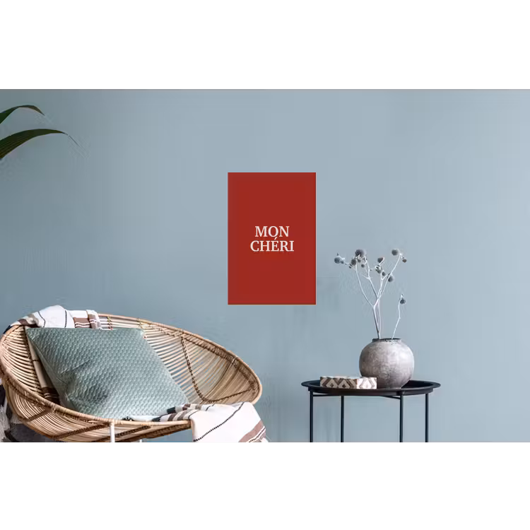 Rood - Frans - Quotes Muursticker klein -plant