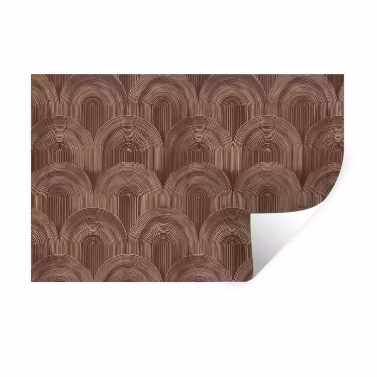 Ritmisch - Effect - Bruin Muursticker klein 286 -3d