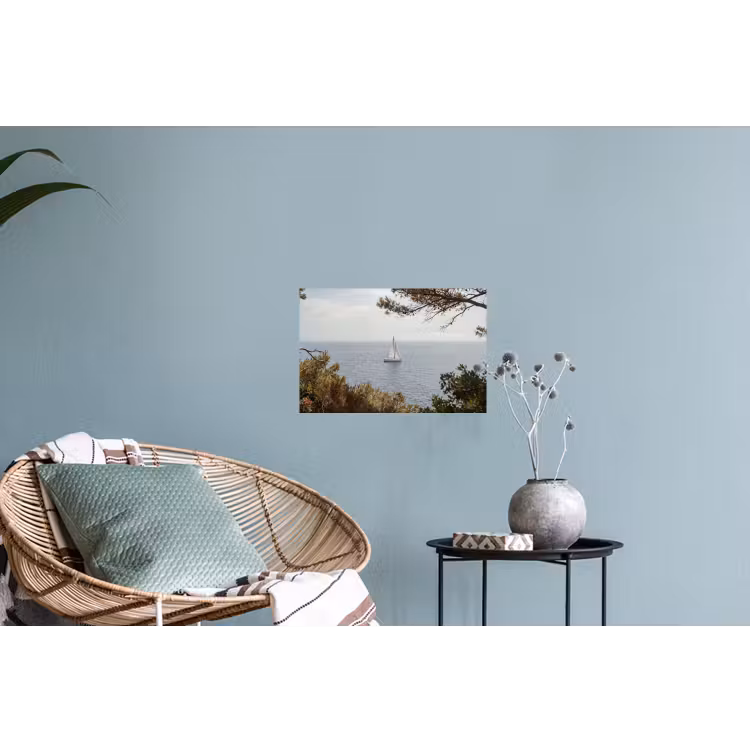 Wall Sticker - Sailboat - trees - water - Zeilboot - bomen - water Muursticker klein