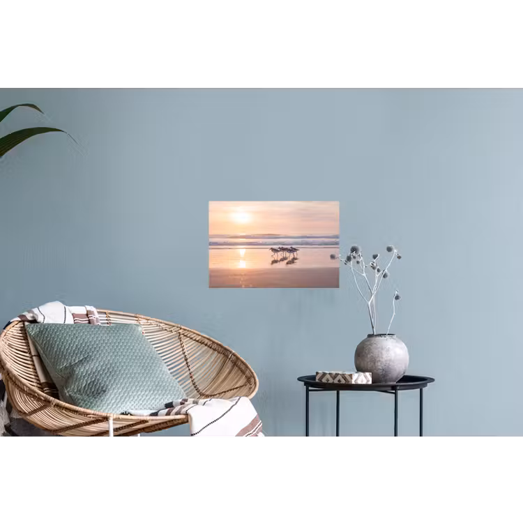 Zee - Vogels - Strand Muursticker klein -plant