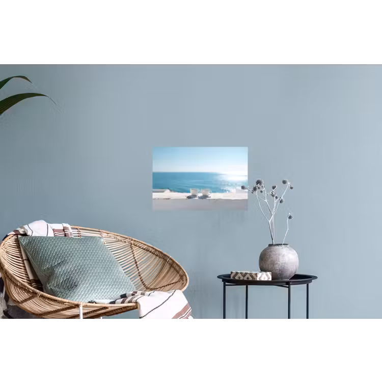 Zee - Koffiekopjes - Zomers Muursticker klein -plant