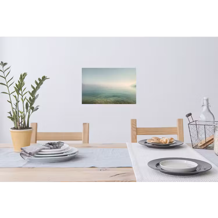 Zee - Horizon - Blauw - Mist Muursticker klein -eettafel