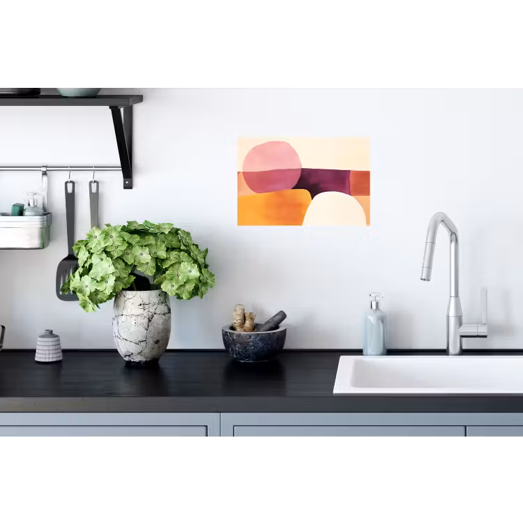 Vormen - Abstract - Kleurrijk Muursticker klein -keuken