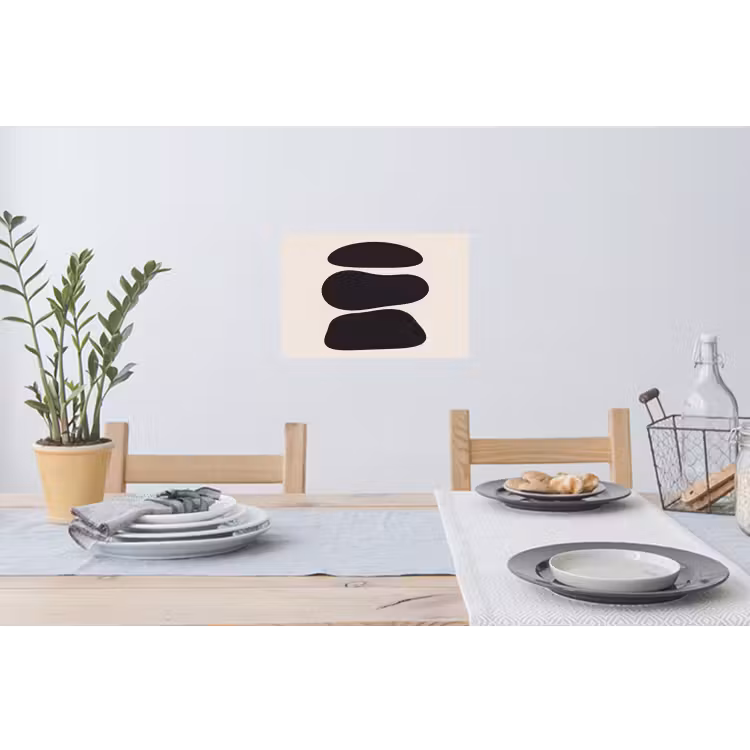 Wall Sticker - Shapes - Organic - Black - Vormen - Organisch - Zwart Muursticker klein